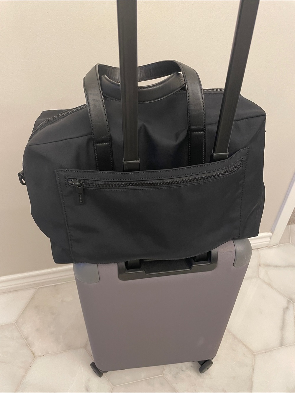 Away Black Men’s Duffle with Luggage Sleeve